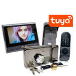 Комплект: беспроводной домофон и биометрический замок KiVOS-7 (1+1+SL-812)