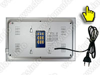 Проводной видеодомофон HDcom S-108AHD монитор вид сзади